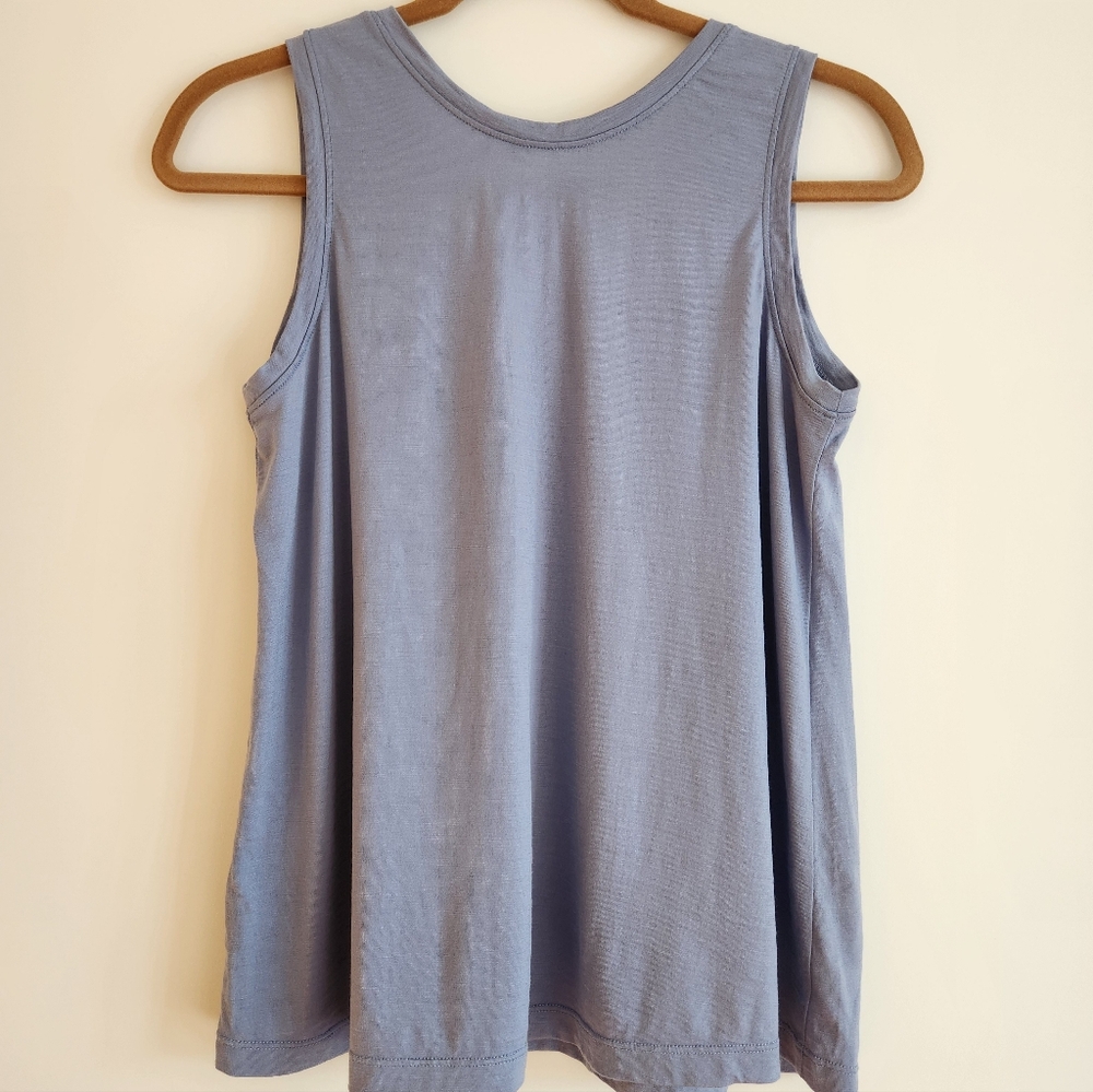 Wool& Poppy Reversible Light Blue Tank Size S